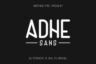 Adhe Family: Handmade Sans Serif Fonts for Campaign Design