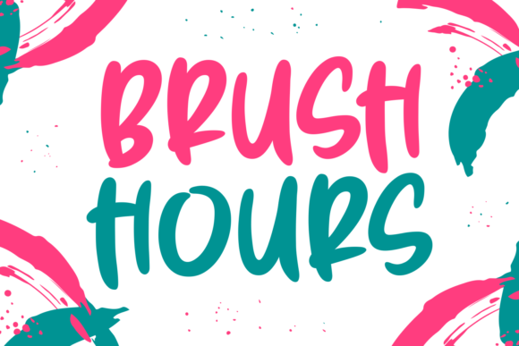 Brush Hours Typeface for Unique Brand Identity Projects