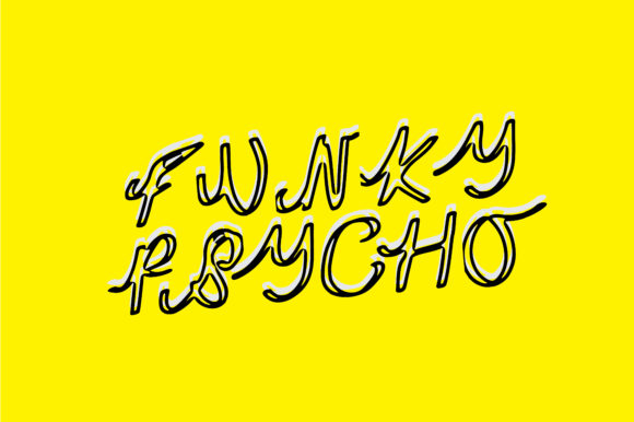 Funky Psycho Typeface Review for Kooky Craft Designs