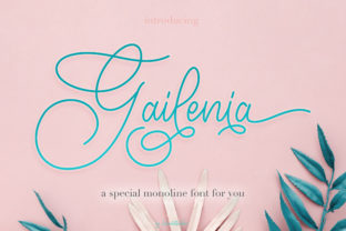 Gailenia Script Handwritten Font for Romantic Campaigns