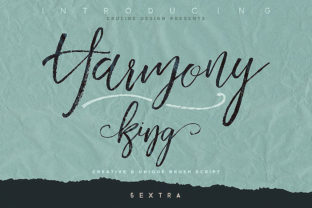 Harmony King Handwritten Brush Font Review