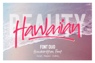 Hawaiian Duo: The Perfect Script Handwritten Fonts for Crafters