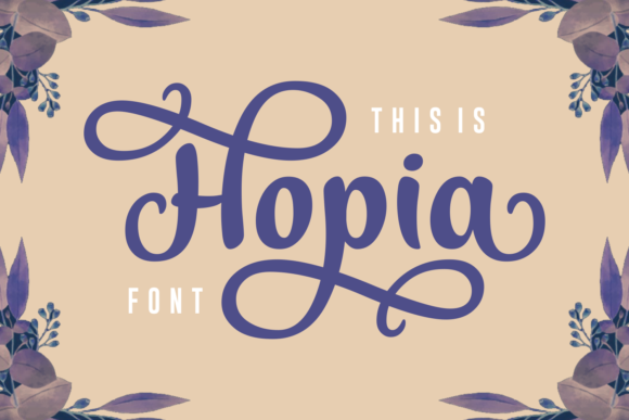 Hopia: A Luxurious Script Handwritten Font for Upscale Digital Branding