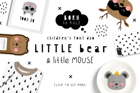Little Bear Little Mouse Duo: A Playful Script Handwritten Typeface for Makers