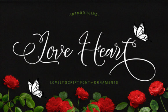 Love Heart Typeface Review: Elevating Brand Identity with Bold Swashes