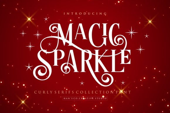 Magic Sparkle Typeface: Elevate Winter Editorial Design