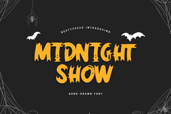 Midnight Show Typeface: A Stylish Handwritten Font for Bold Editorial Design