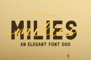 Milies Duo: The Perfect Script and Sans Serif Font Pairing for Crafters