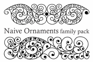 Naive Ornaments Family: A Colorful Font for Brand Visuals