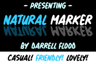 Natural Marker Typeface for Handmade Labels and Signs