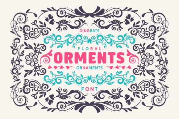 Orments: A Romantic Dingbats Typeface for Elegant Web Design