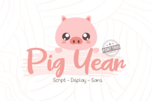 Pig Year: The Whimsical Script Handwritten Font for Campaign Visuals