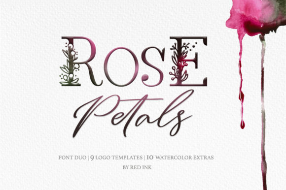 Rose Petals Duo Typeface for Elegant Digital Branding