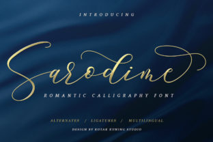 Sarodime Typeface: A Romantic Script for Elegant Branding