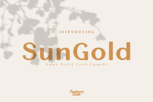 Sun Gold: The Elegant Sans Serif Typeface for Premium Brand Visuals