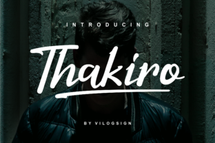 Thakiro: The Modern Script Font for Editorial Branding