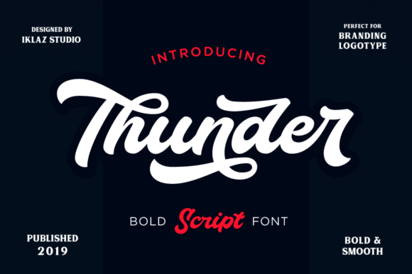 Thunder Script: The Bold Handwritten Typeface for High-Impact Brand Campaigns