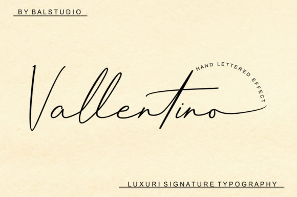 Vallentino: The Elegant Script Font for Premium Brand Identity