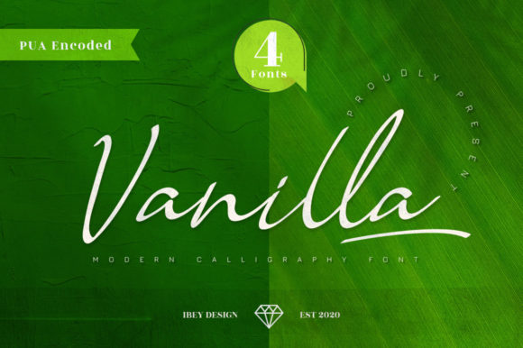 Vanilla Family: A Modern Script Font for Editorial Design