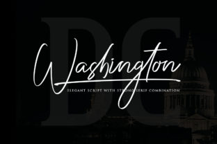 Washington Duo Typeface: Elegant Script and Serif Pairing for Web Design