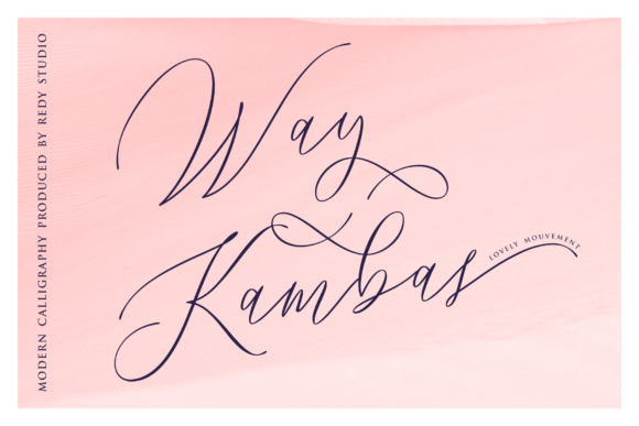 Way Kambas: A Modern Script Handwritten Font for Elegant Crafts