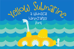 Yellow Submarine Typeface: Whimsical Fonts for Handmade Products